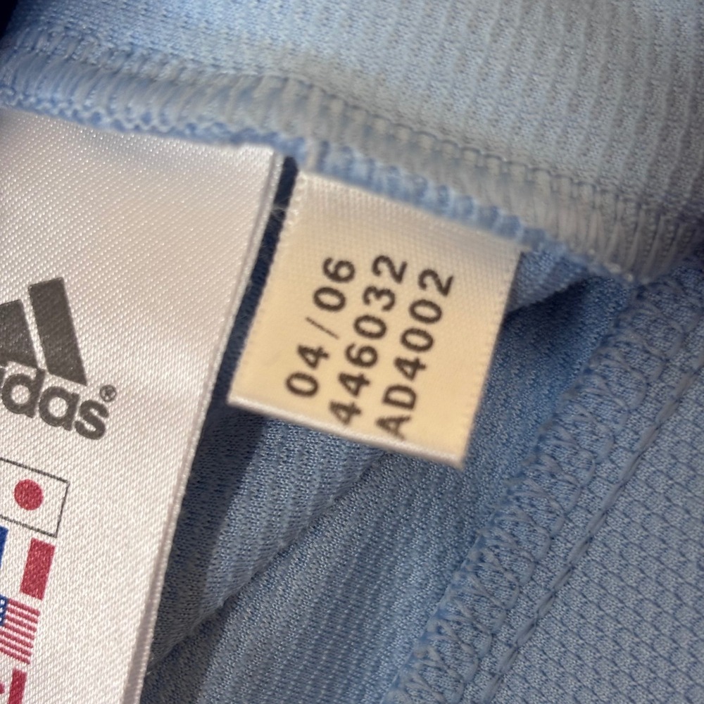 Adidas Women's Large Y2k Climalite Blue Full Zip Hoodie Track Jacket 3 Stripes - Picture 3 of 6